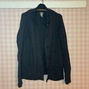 Duluth Trading Heavy Wool Blend Button Cardigan